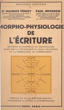 Morpho-physiologie de l'écriture - Méthode rationnelle de graphologie basée sur la physiologie du geste graphique et la psychologie du tempérament