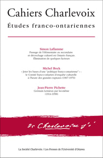 Cahiers Charlevoix 9 - Études franco-ontariennes