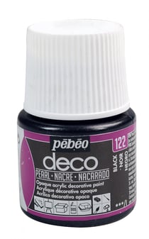 Peinture Déco nacré Pébéo 45 ml - Noir