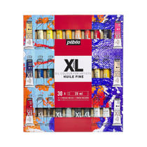 Coffret de 30 tubes 20 ml de peinture à l'huile XL Pébéo + 1 pinceau - Fine