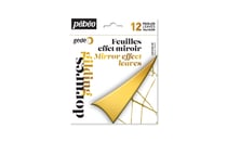 Lot de 12 feuilles effet miroir Pébéo - Gédéo - Or