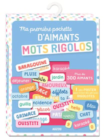 Ma première pochette d'aimants : mots rigolos