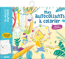 Mes autocollants à colorier - Drôles d'animaux