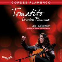Cordes pour guitare - Savarez Tomatito T50J Flamenco - nylon plaqué argent
