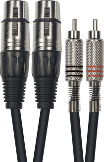 CORDON 2 XLR FEM/2 RCA MALE 3M