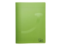 Cahier 140 pages grands carreaux 24 x 32 cm Polypropylène Cultura Vert Clair
