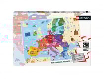 Nathan Puzzle 250 pièces - Carte d'Europe