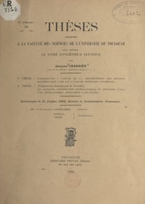 Contribution à l'étude de la décomposition des minerais sulfurés dans l'air par l'analyse thermique pondérale - Suivi de propositions données par la Faculté : les bauxites, constituants minéralogiques et méthodes d'analyse minéralogique applicables à c...
