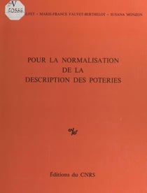 Pour la normalisation de la description des poteries