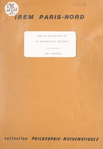 La pluralité et l'infini dans la philosophie et la mathématique grecques - Séminaire de philosophie et mathématiques, séance du 31 janvier 1979