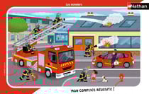 Puzzle cadre 15 pièces - Les pompiers