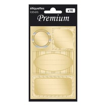 Etiquettes Cadeaux Premium Or