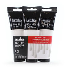 Tube 118 ml de peinture acrylique Liquitex Basics Acrylic - Blanc de titane