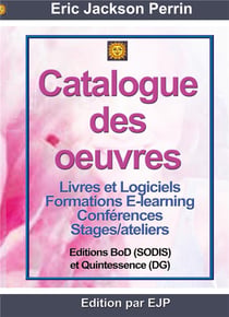 Catalogue livres et services Eric Jackson Perrin 2018