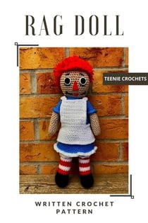 Raggedy Ann Rag Doll - Written Crochet Pattern
