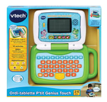 VTech - Genio, Mon Premier Vrai Ordi Rose Métal, Ordinateur Enfant