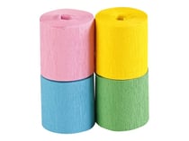 4 bandes de crépons - Tons printaniers - 5x1000 cm