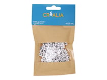 40 gr de perles alphabet rondes - Créalia - Blanc