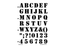 Pochoir pour lettrage «grain de café»