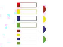 Lot de 24 étiquettes plastifiées Avery - Multicolores