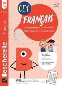 Bescherelle - Mon cahier d'entraînement en Français CE1 - 7 ans - orthographe, grammaire, conjugaison &amp; vocabulaire