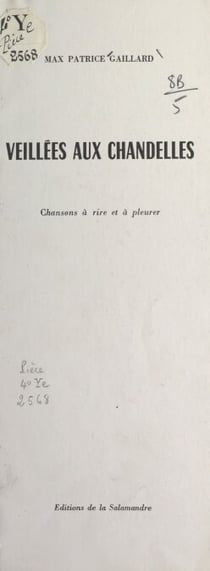 Veillées aux chandelles - Chansons à rire et à pleurer