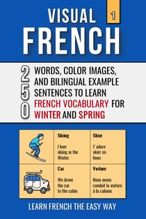 Visual French 1 - Winter and Spring - 250 Words, 250 Images, and 250 Examples Sentences to Learn French the Easy Way - Visual French, #1