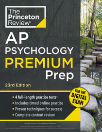 Princeton Review AP Psychology Premium Prep, 23rd Edition - 4 Practice Tests + Digital Practice Online + Content Review