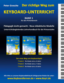 Der richtige Weg zum Keyboard-Unterricht - Band 1 - Neue didaktische Modelle für den Primarbereich - Unterrichtsbegleitendes Lehrerhandbuch für die Keyboard-Lehrhefte: Der erste Weg zum Keyboardspiel - Stufe 1, 2 und 3