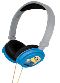 Casque stéréo filaire pliable avec limitation de volume d'écoute Les Minions