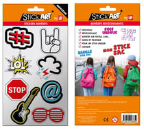 Stick Art - 8 stickers adhésifs réfléchissants