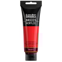 Tube 118 ml de peinture acrylique Liquitex - Basics - rouge cadmium moyen