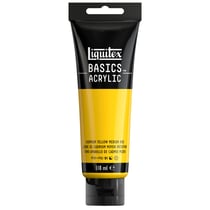 Tube 118 ml de peinture acrylique Liquitex - Basics - jaune cadmium moyen