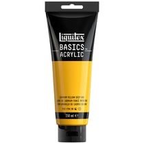 Tube 250 ml de peinture acrylique Liquitex - Basics - jaune cadmium foncé