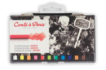 12 Pastels carré Conté à Paris - couleurs assorties - 6 mm