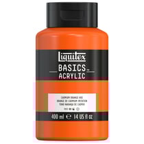 Acrylique Liquitex Basics - 400 ml - ton orange cadmium