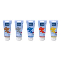 Lot de 5 peintures gouaches Lefranc Bourgeois - Paillette - 5 x 75 ml