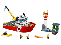 Le bateau des pompiers - LEGO® City - 60109