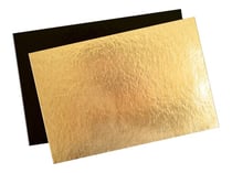 ScrapCooking - présentoir cupcake - noir, or - Taille 30 x 20 cm - hauteur 0.1 cm (pack de 5)