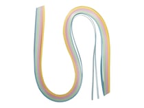 100 bandes de papier pastel - quilling - 50x0,3 cm