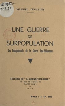 Une guerre de surpopulation - Les enseignements de la guerre italo-éthiopienne