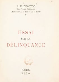 Essai sur la délinquance