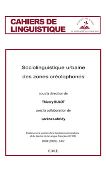 Sociolinguistique urbaine des zones créolophones - 2008 (2009) - 34.2