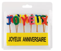 18 bougies «Joyeux Anniversaire»