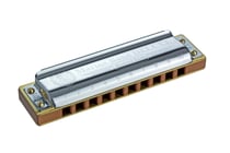 HOHNER Marine Band Deluxe - Harmonica diatonique - C clé - 10 trous - bois de poirier - laqué - avec boîtier