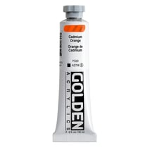 GOLDEN HEAVY BODY Series 8 - Peinture - acrylique - orange de cadmium - 59 ml