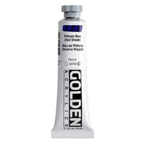 GOLDEN HEAVY BODY Series 4 - Peinture - acrylique - bleu phthalo (ton rouge) - 59 ml
