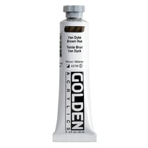 Peinture acrylique Golden - 59 ml - brun van dyck