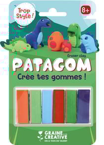 Blister de pain dinosaures Graine Creative - Patagom - 6 pièces
