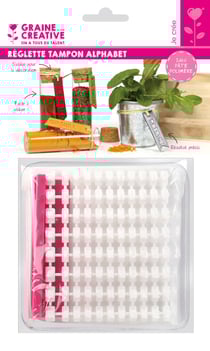 Réglette alphabet pour pâte polymère